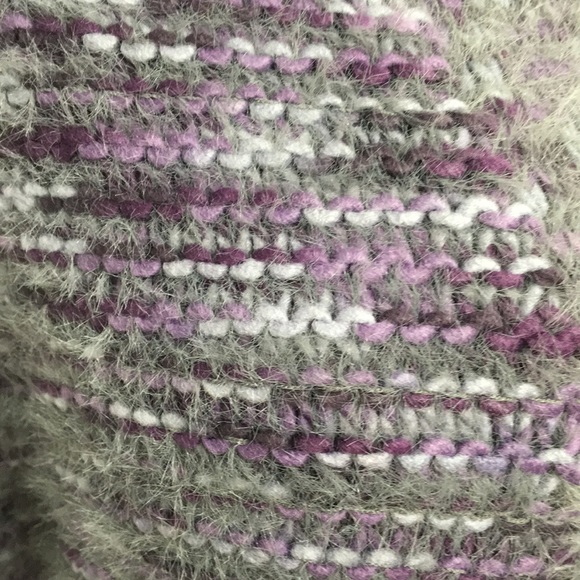 Kismet Purple Gray Soft Long Cardigan Medium - Picture 7 of 9